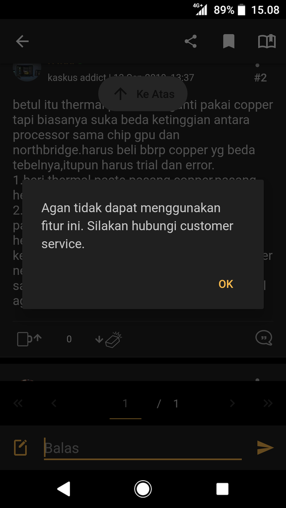 Kenapa Ane Ga Bisa Ngepost Ama Bales Postingan Di Kaskus Android