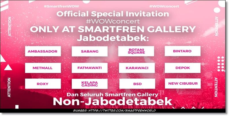 Smartfren #WowConcert, Konser yang Wow Buat Semua Teman Pintar
