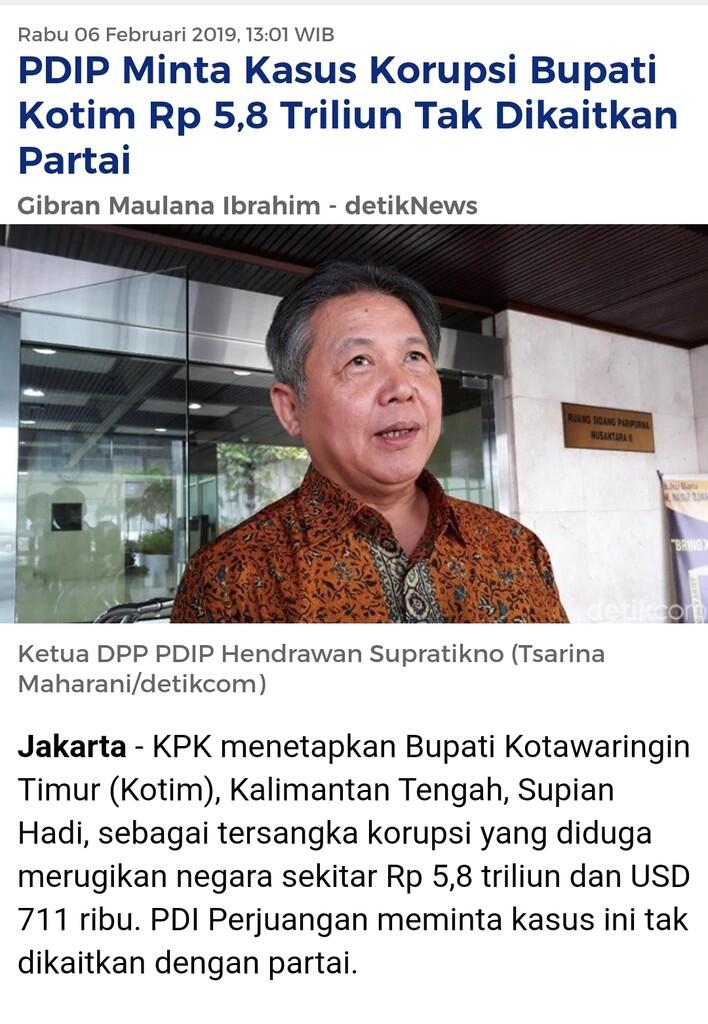Pengawas Penyadapan KPK ditentukan Presiden, Gerindra : Bisa lindungi Korupsi PDIP
