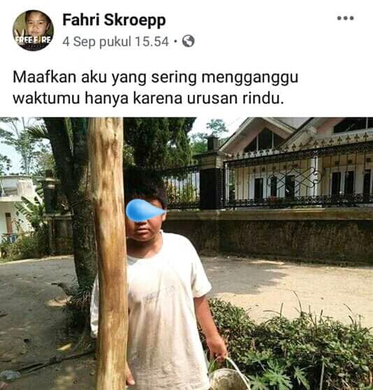 Viral Status Fb Fahri Scroeep Bocah yang Bikin Baper Muter-muter, Titisan Dilan Gan!