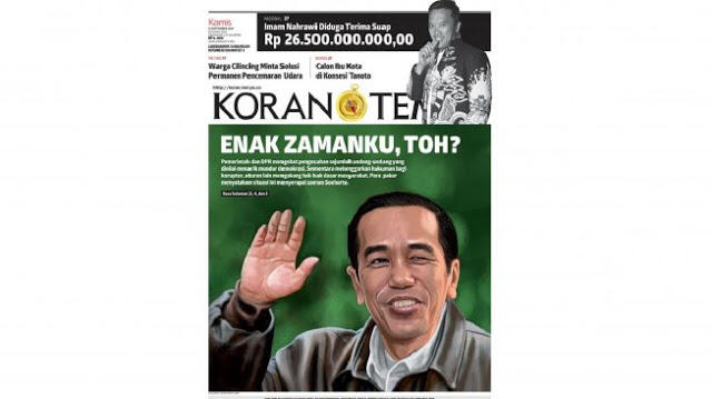 Tampilkan Meme Jokowi Enak Zamanku Toh? Tempo Viral Lagi 