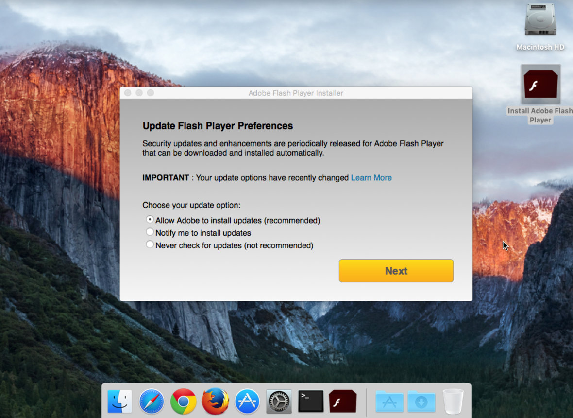 Hati - hati terhadap Installer Adobe Flash Player yang palsu