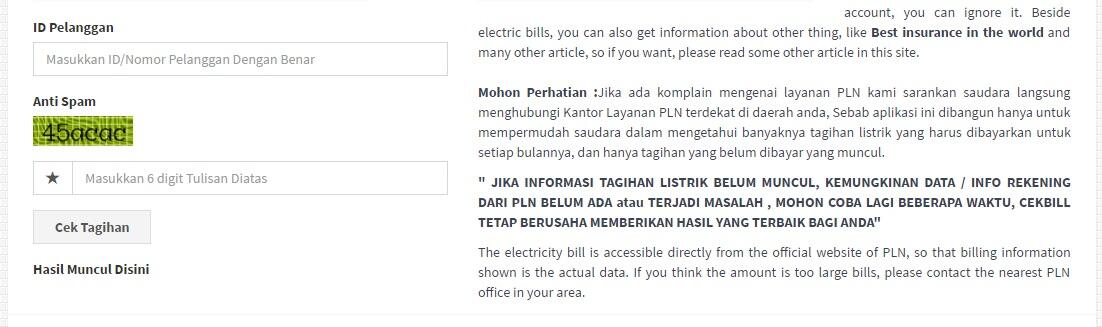 &#91;HOT&#93; &quot;Cara mengecek tagihan listrik di website&quot;