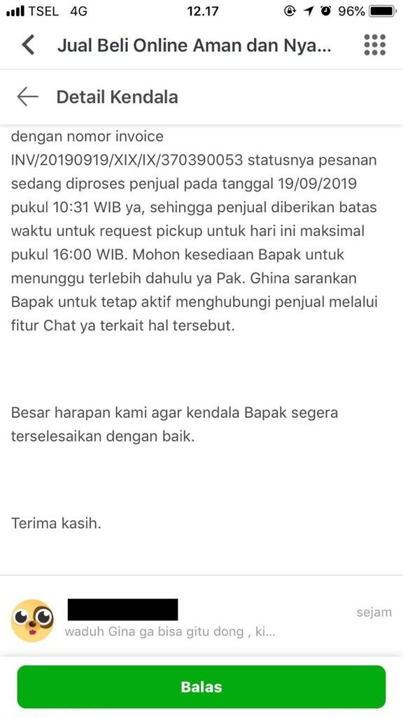 KEBIJAKAN YANG MERUGIKAN CUSTOMER - TOKOPEDIA