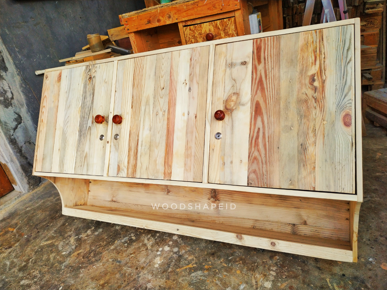 Buat Sendiri Kitchen Set Minimalis Dari Kayu Jati Belanda Bekas Palet