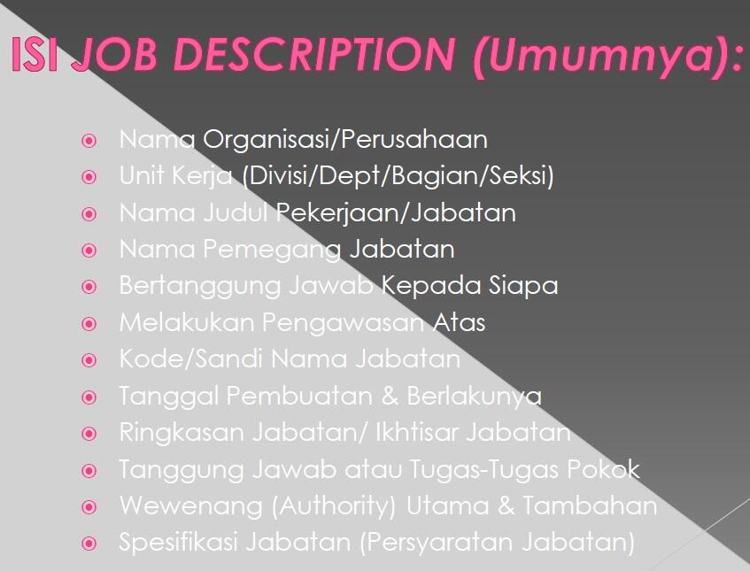 Jual Contoh Job Desk Lengkap KASKUS