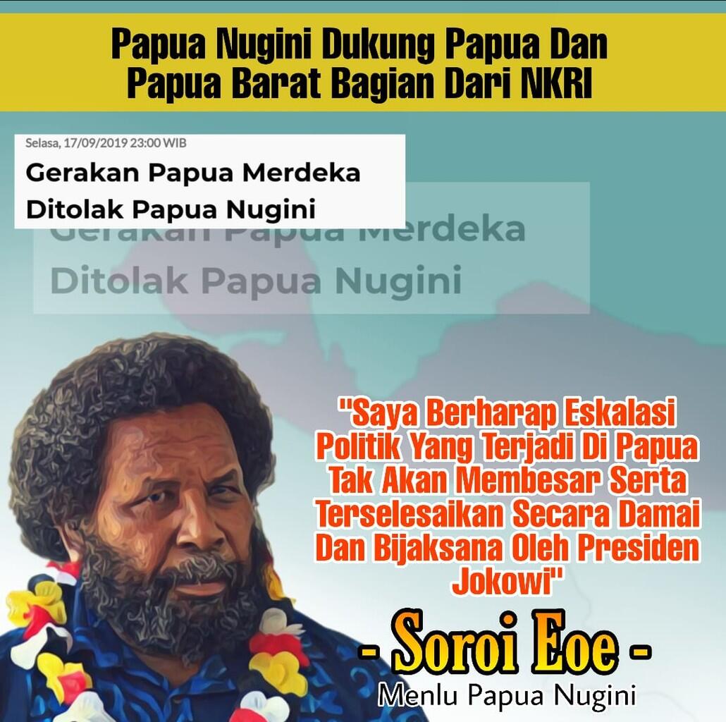 Bantah Hoax, Pemerintah Papua Nugini Dukung Papua Bagian Sah dari NKRI