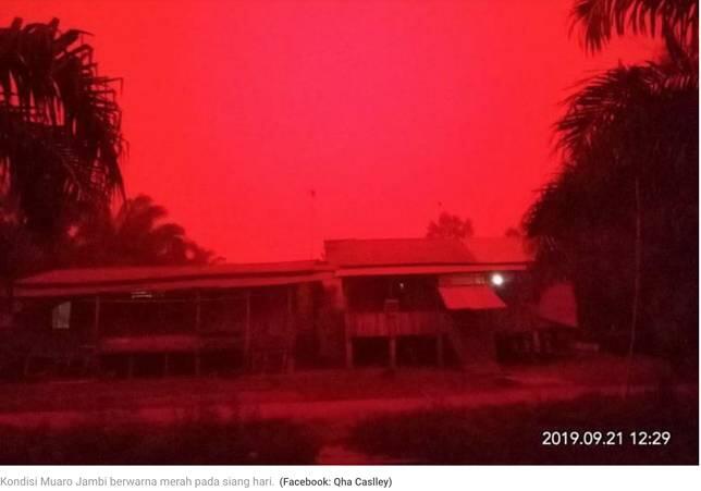 Ini Penjelasan Tentang Hamburan Rayleigh yang Buat Langit Jambi Merah