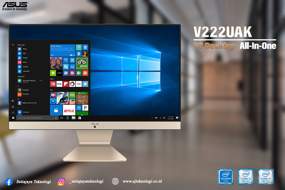 PC AIO V222UAK PC MULTI FUNGSI