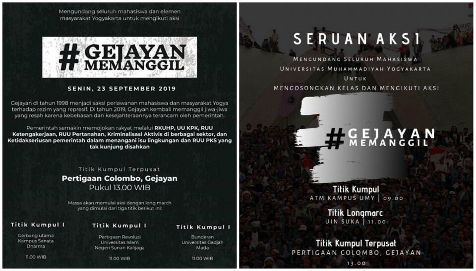 Sikap Rektor UGM Terkait Aksi #GejayanMemanggil: UGM Tak Terlibat dan Tak Mendukung