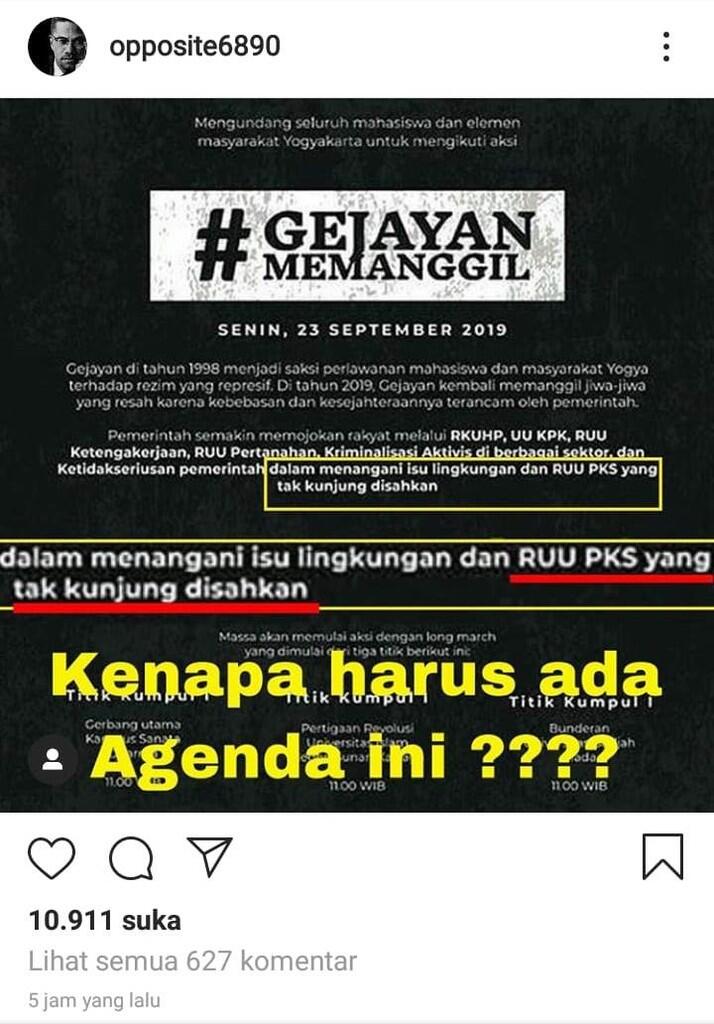 #GEJAYANMEMANGGIL DAN AGENDA TERSEMBUNYI