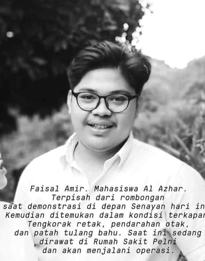 Seorang Mahasiswa Al-Azhar Kritis Setelah Demonstrasi Ricuh