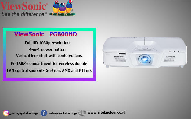 ViewSonic PG800HD Infocus Segala Medan dan Hemat Daya