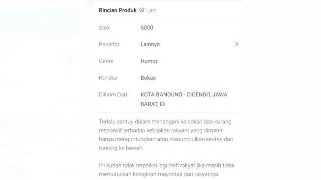 Gedung DPR Beserta Anggotanya Dijual di Toko Online, Murah Cuma Rp 666