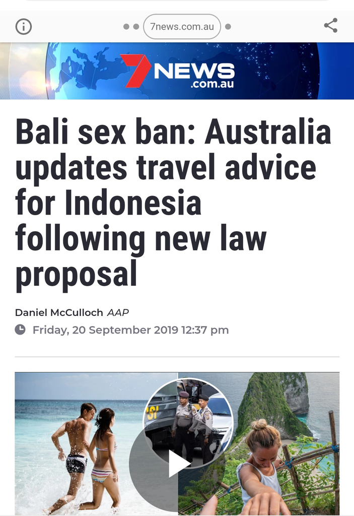 Imbas RKUHP, Turis Australia Beralih dari Bali ke Thailand