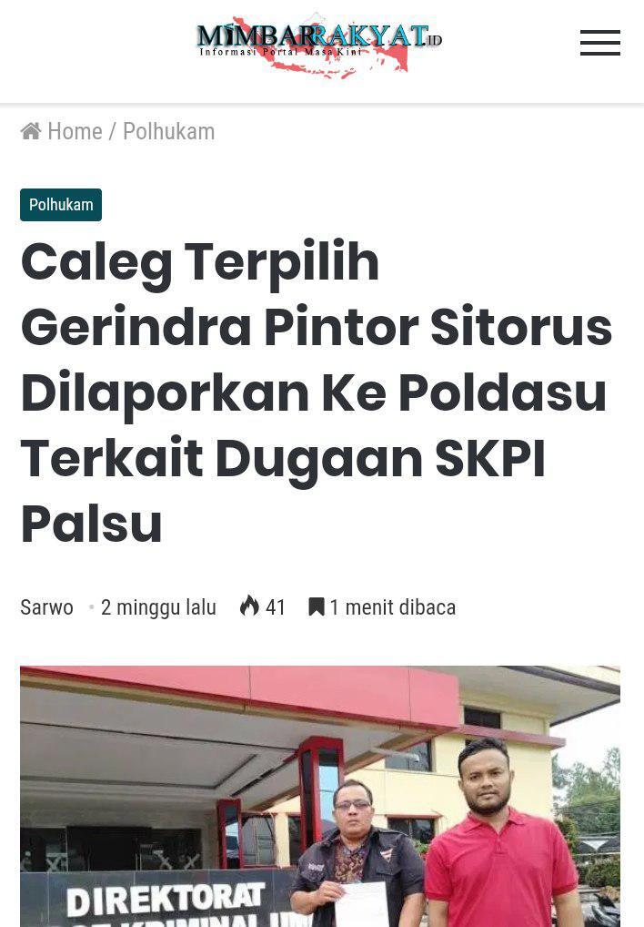 Gerindra Sumut Ikut Sebarkan Hoaks Korban Tewas Aksi Mahasiswa di DPRD Sumut