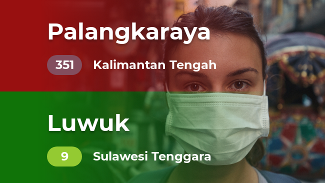 Kualitas udara 10 spot terbaik dan terburuk (Kamis, 26/09/2019)