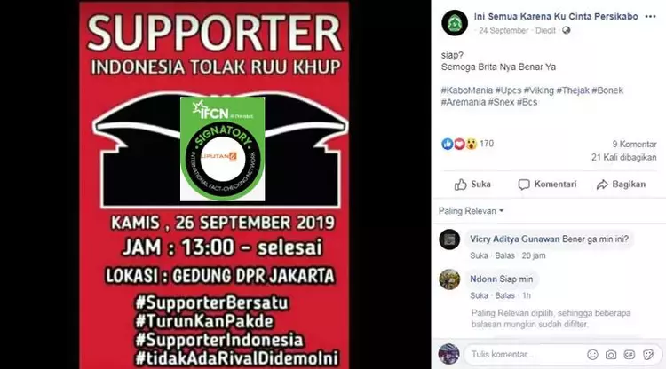 &#91;Cek Fakta&#93; Viking, KaboMania dan The Jak Bersatu Tolak RUU KUHP? Ini Faktanya