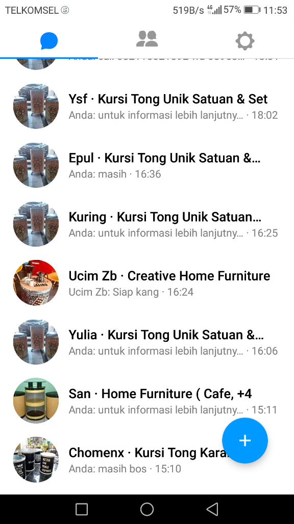 Kursi Tong Unik