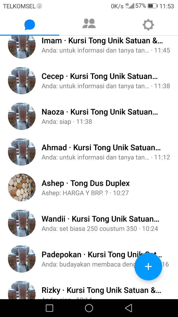 Kursi Tong Unik