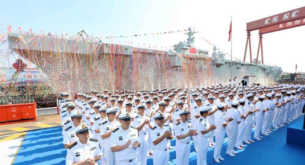 China Launches First Type 075 Helicopter Carrier