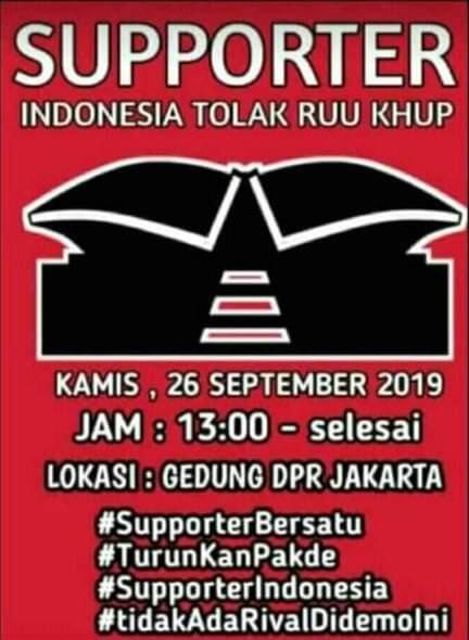 Ketua Kelompok Suporter Tira Persikabo: Nama Kabomania Ikut Demo di DPR Itu Hoaks