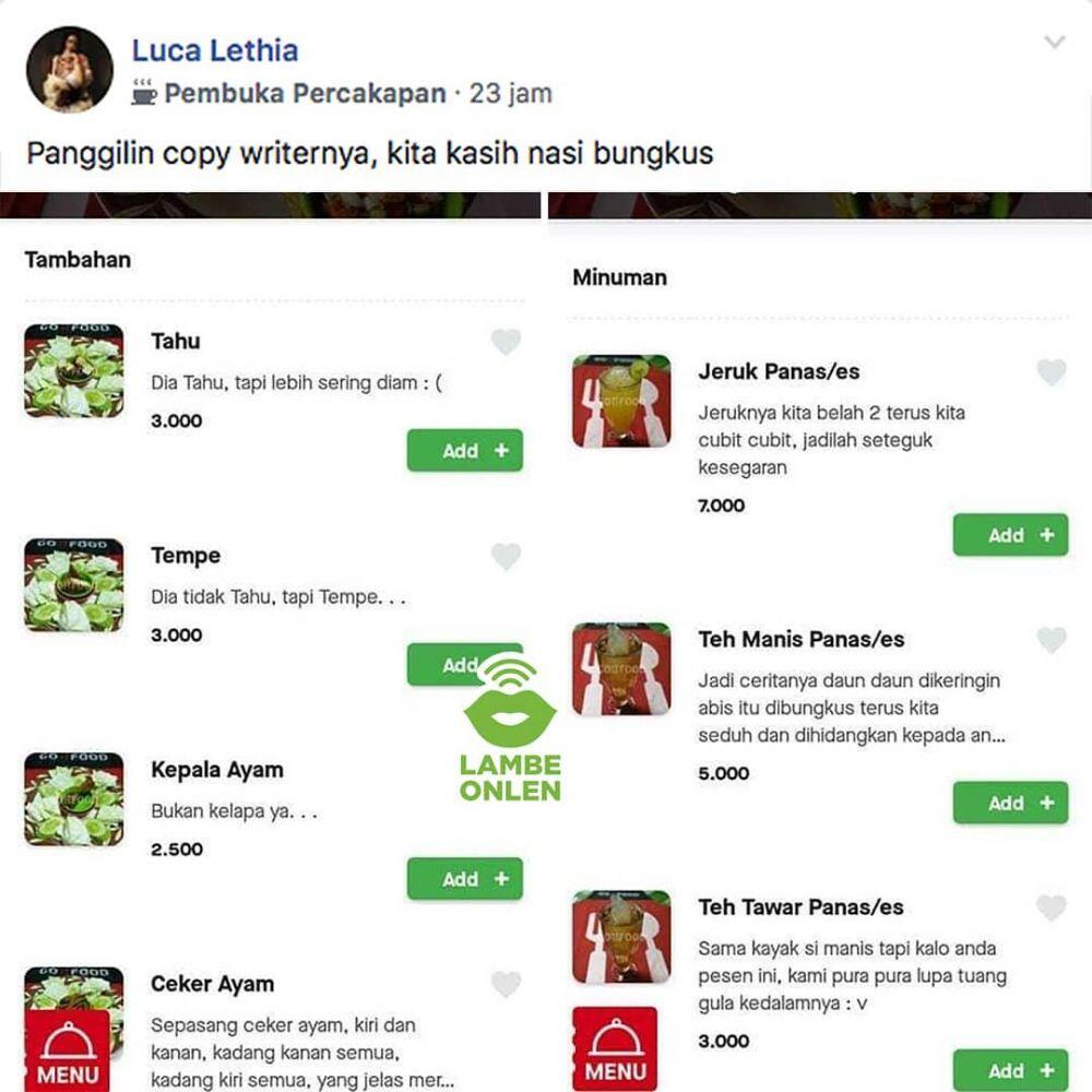 Ada Paket Lont* hingga Tai Sapi, Inilah Daftar Momen Absurd Pesan Makanan Online