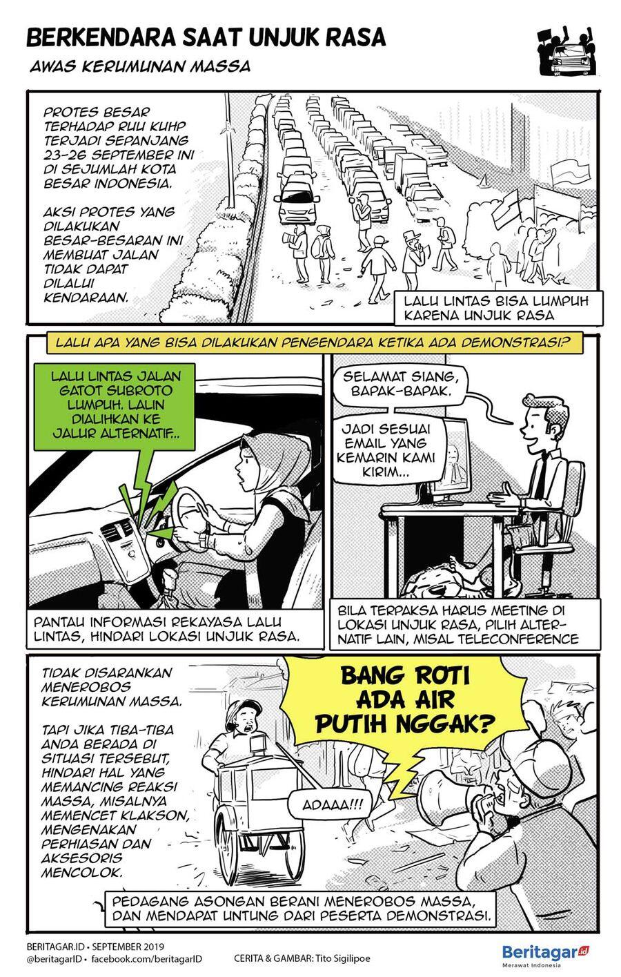 Komik: Amankan diri Anda saat ada demo