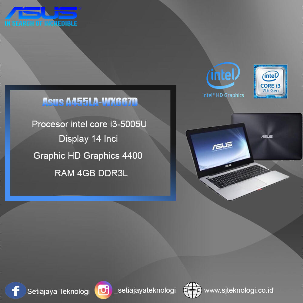 NoteBooK Asus A455LA NoteBook Ringan dan juga pengertian