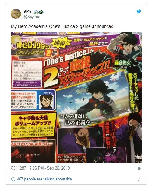 My Hero Academia Rilis Game Baru Menyambut Season 4