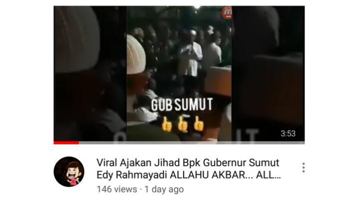 Benarkah Gubernur Sumut Edy Rahmayadi Serukan Jihad?