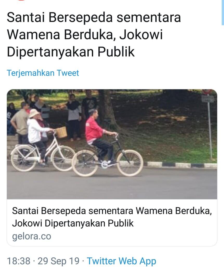 Tak tahan lihat Presiden sibuk Bersepeda, Pemprov Sumbar ke Wamena urus pengungsi