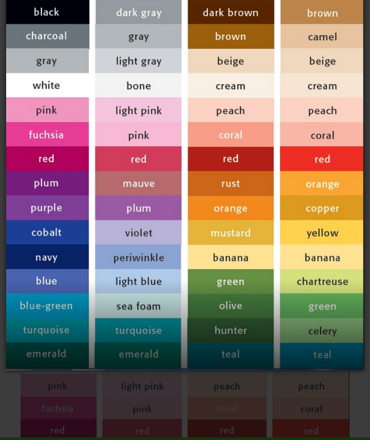 Sekarang Gak Pake Bingung Lagi Nyebutin Warna Saat Belanja Di Olshop