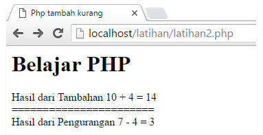 Belajar Bahasa Pemrograman PHP Dasar