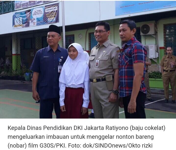 Sejak 27 September, Disdik DKI Gelar Nobar Film G 30 S/PKI
