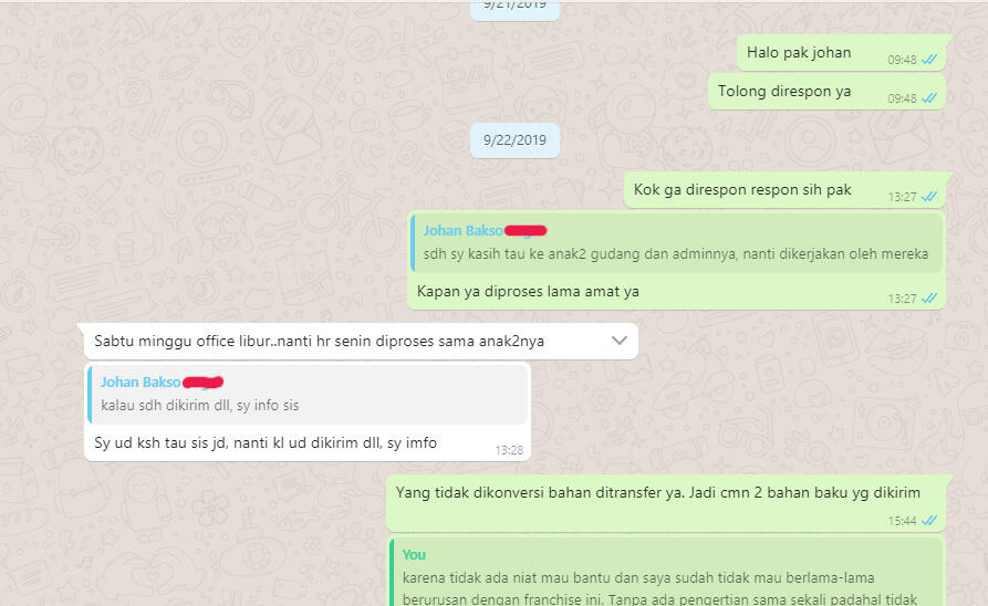 WARALABA BAKSO "SURPRISE" tidak menjual dan TIDAK PROFESIONAL