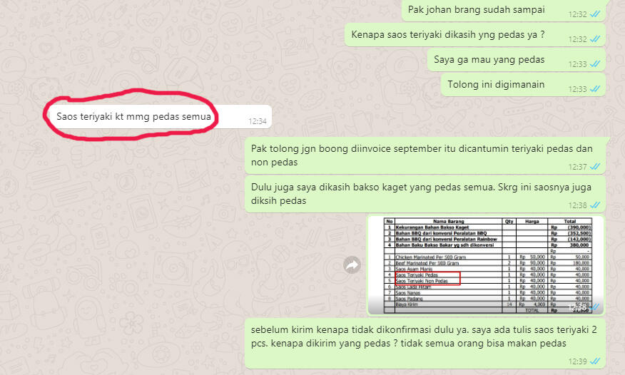 WARALABA BAKSO "SURPRISE" tidak menjual dan TIDAK PROFESIONAL