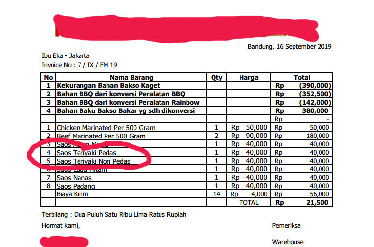WARALABA BAKSO "SURPRISE" tidak menjual dan TIDAK PROFESIONAL