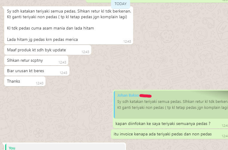 WARALABA BAKSO "SURPRISE" tidak menjual dan TIDAK PROFESIONAL