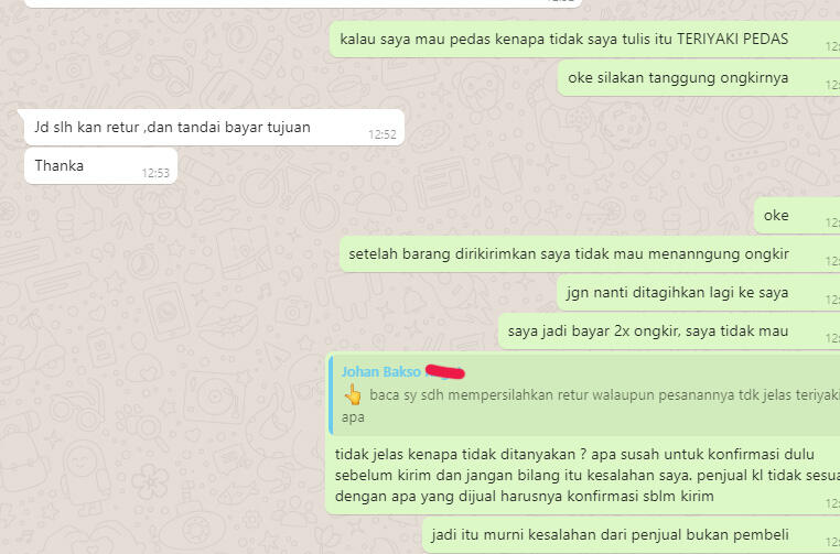 WARALABA BAKSO "SURPRISE" tidak menjual dan TIDAK PROFESIONAL