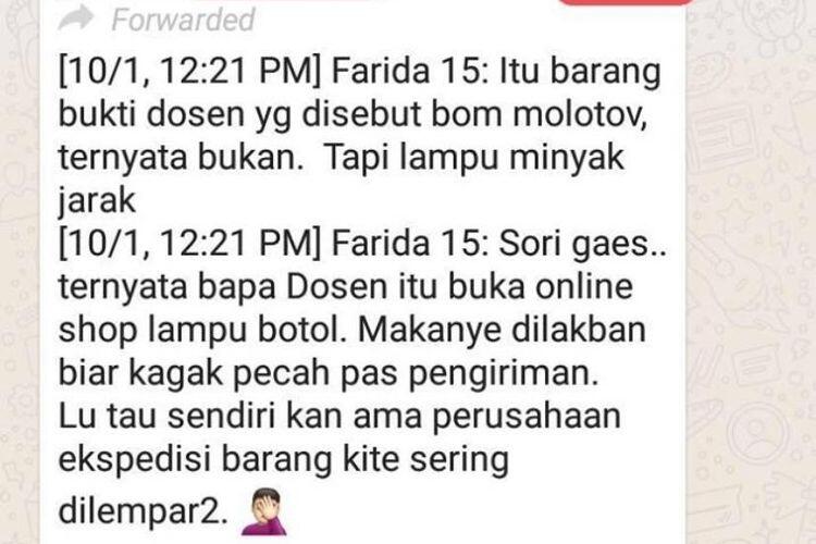 Polisi Tepis Isu Liar Bukti Minyak Jarak di Kasus Dosen IPB