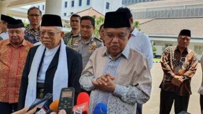 JK Ajak Ma'ruf Amin Keliling Istana Wakil Presiden