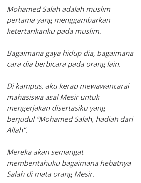 Terinpirasi Mohamed Salah, Seorang Islamphobia Jadi Mualaf
