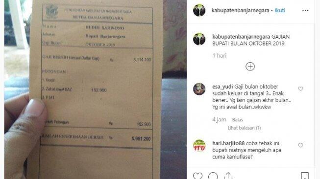 Viral Slip Gaji 5.9 Juta, Harta Bupati Banjarnegara Mencapai 19 Miliar