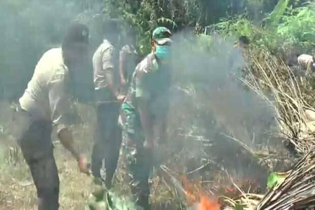 Polsek Penanggalan Subulussalam Gelar Simulasi Penanganan Karhutla