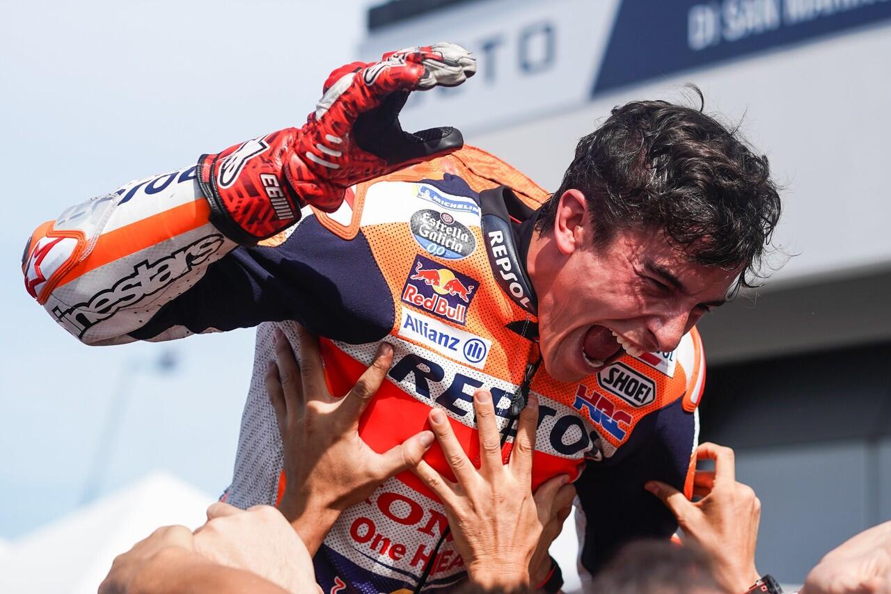 Selamat! Akhinya Marquez Menyabet Gelar Juara Dunia, Quartararo Dibikin Kesel