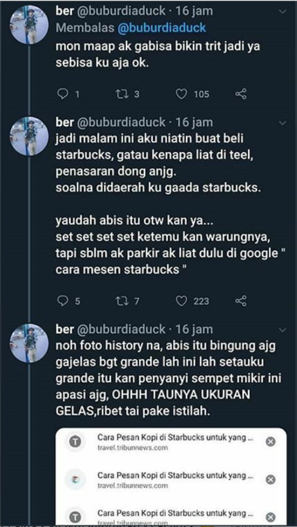 Nyesel Ke Starbucks Coffe? Pengalaman Memalukan Yang Gokil Parah