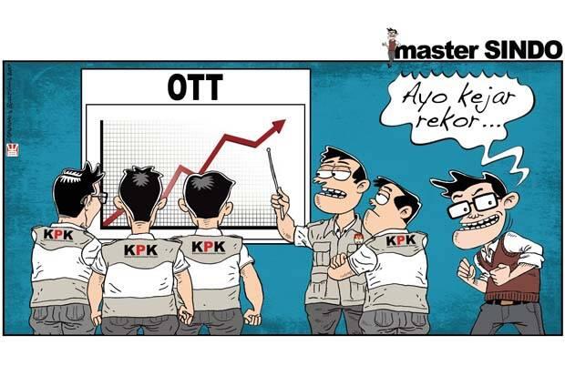 Tinta Merah hingga Oktober 2019, 7 Kepala Daerah Kena OTT KPK
