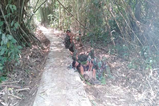 Begini Kondisi Para Personel TMMD saat Rehat dari Kegiatan