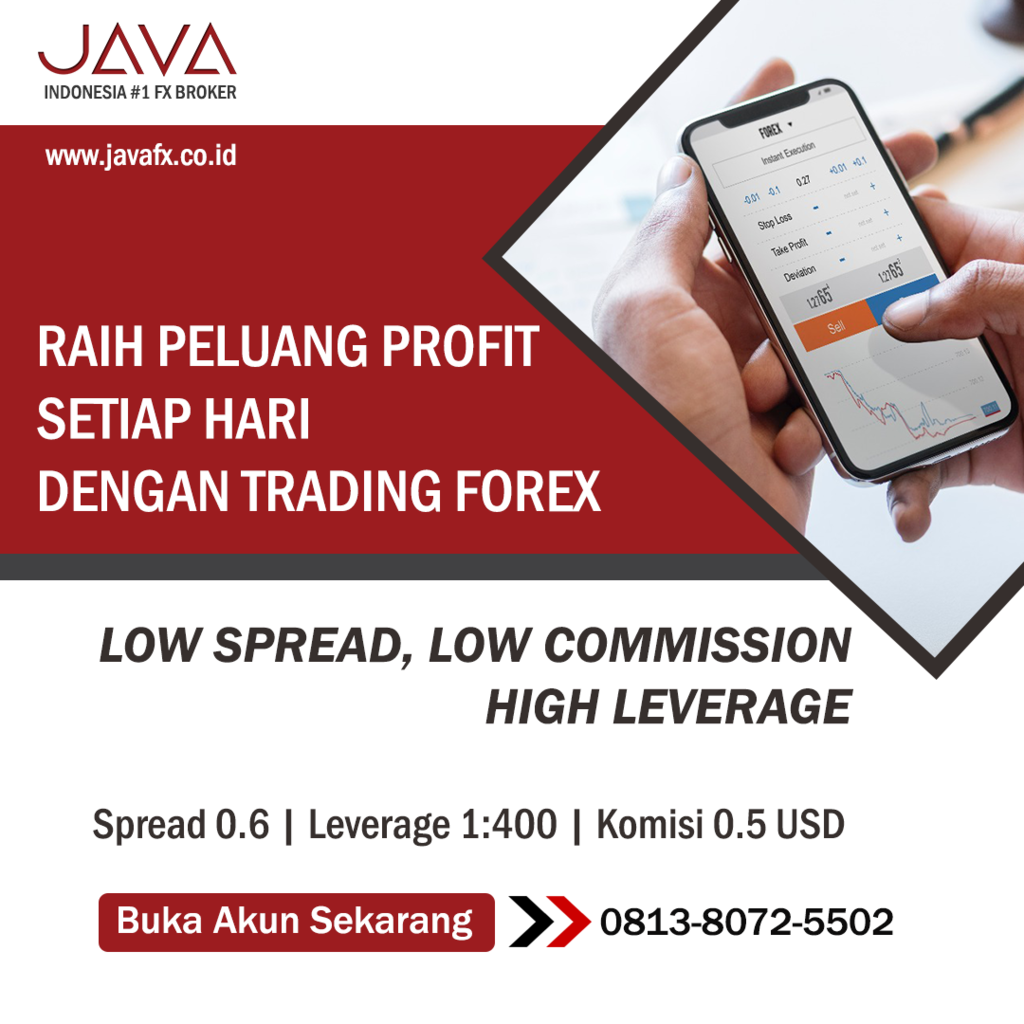 Spread & Komisi Rendah, Leverage Tinggi, Buka Akun Trading Forex